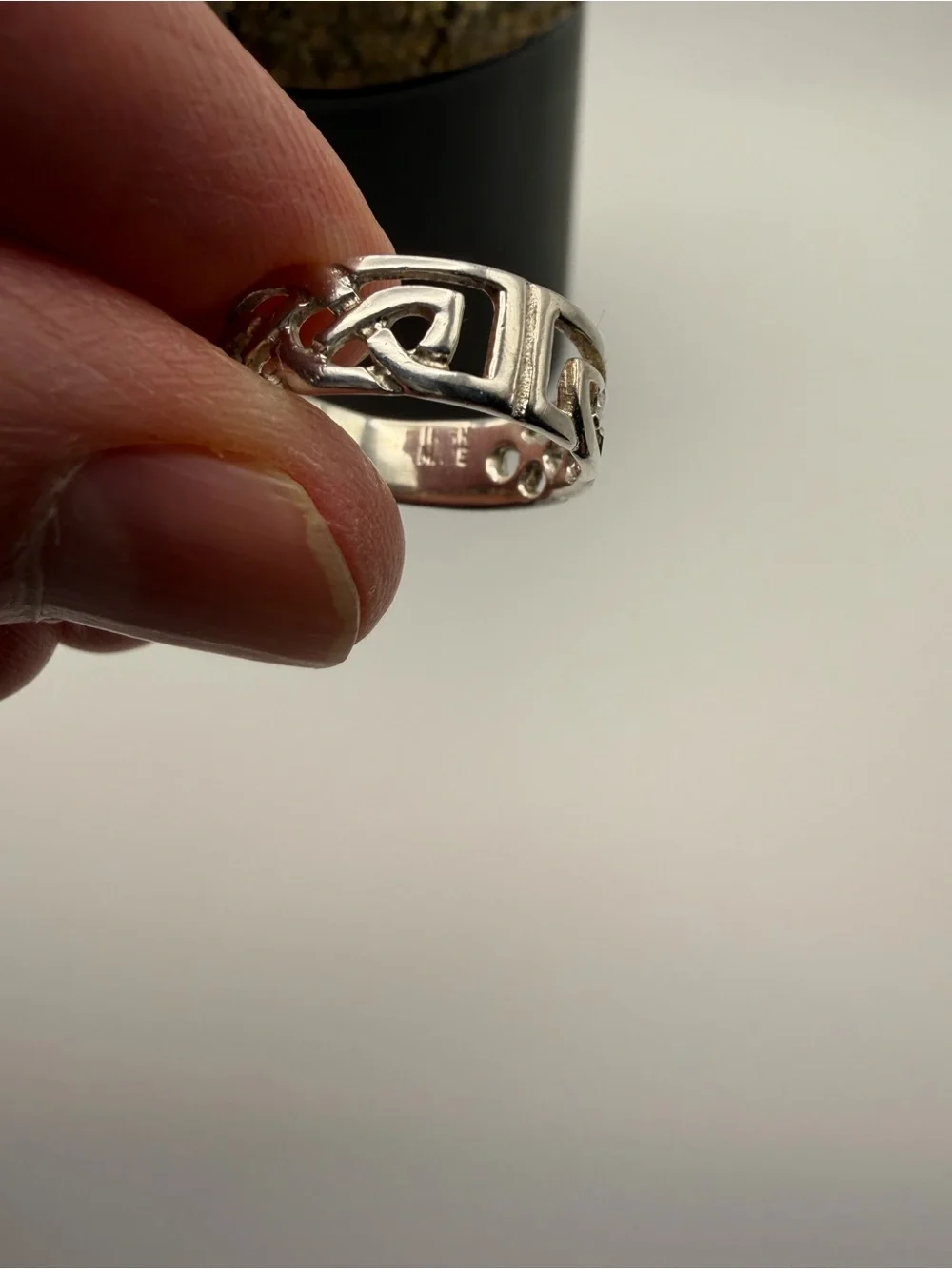 Sterling Silver Celtic Knot Women’s Ring - Size 8 - 3.1g